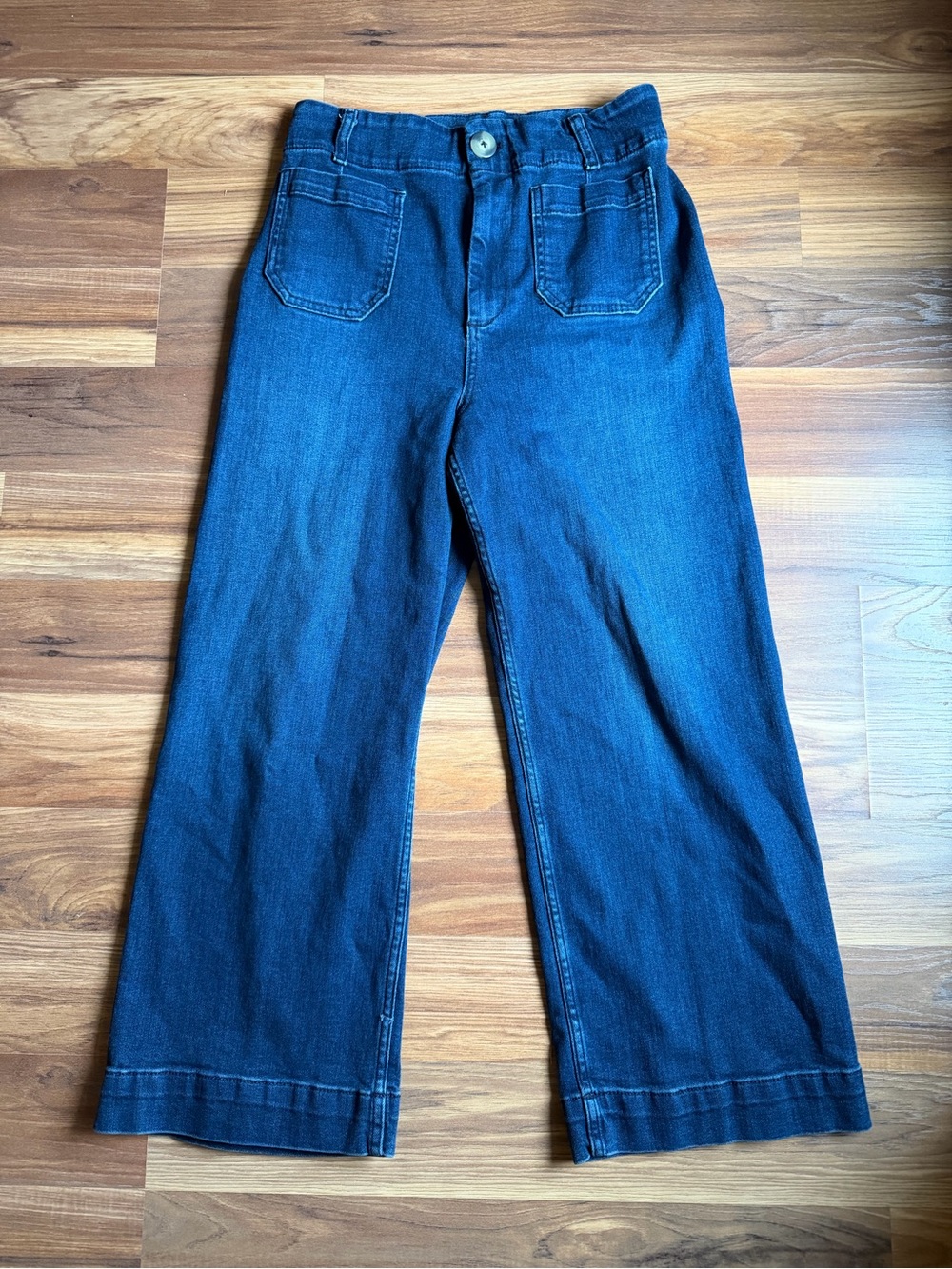 Pilcro (Anthropolgie) The Skipper Cropped Wide-Leg Jeans Women's 29